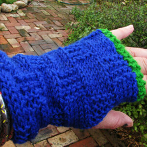 Blue Check Gloves