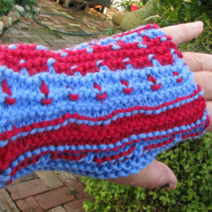 Blue and Ruby Gloves
