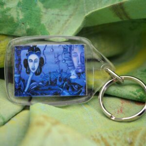Then the Whole World Turned Blue Key Ring