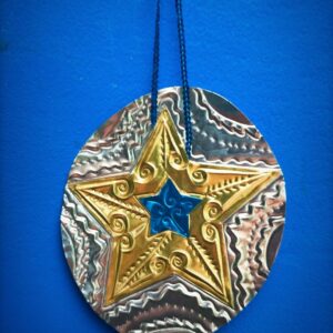 "A Star Within A Star" Tin Art Object